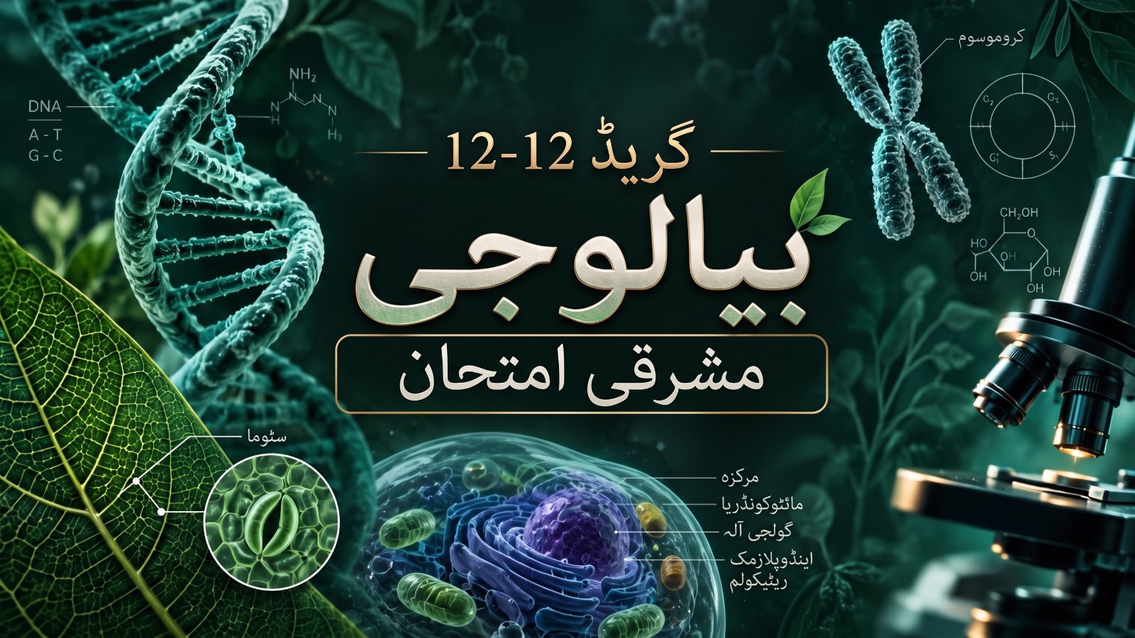 زمرہ 5 بائیولوجی مشقی امتحان 1